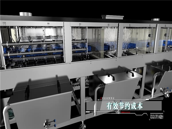 周轉(zhuǎn)箱清洗機(jī)，塑料盤(pán)筐清洗機(jī)，水果筐清洗機(jī)，價(jià)格采購(gòu)