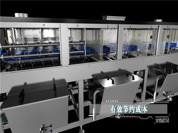 廠家銷售全自動周轉箱洗筐機，烘干式清洗機，周轉筐清洗機